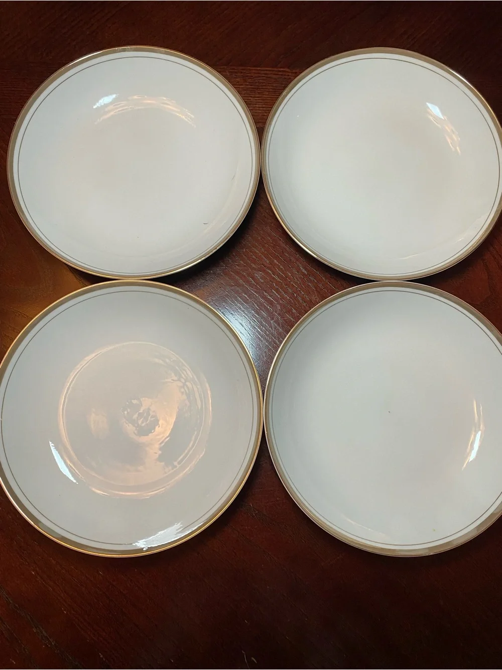 Royalton China Co Translucent Porcelain Fine China Bowls Gold Rim - Elegant Home